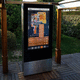 tótem de señalización / publicitario / digital / electrónico