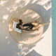 tumbona contemporánea / de tejido / para piscina / para 2 personas