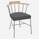 silla contemporánea / de interior / de tejido / de madera maciza