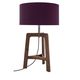 lámpara de mesa / de madera maciza / contemporánea / con cable