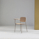 silla contemporánea / de interior / de tejido / de contrachapado