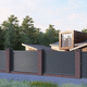 valla con paneles / de láminas / residencial / profesional