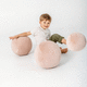 puf para niños / contemporáneo / de tejido / redondo