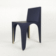 silla contemporánea / de interior / de aluminio anodizado / de chapa
