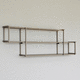 estantería de pared / contemporánea / de aluminio anodizado / a medida