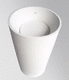 lavabo con base / de composite / redondo / contemporáneo