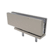 bisagra hidráulica / para puerta de cristal / de metal / para el sector profesional