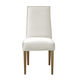 silla contemporánea / de interior / de tejido / con base de haya