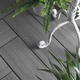 tarima de exterior de madera compuesta / gris / beis / marrón