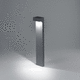 bolardo de iluminación de jardín / contemporáneo / de aluminio fundido / con difusor de vidrio templado