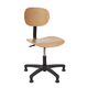 silla contemporánea / de interior / de arce / con base de nailon
