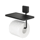 portarrollos de pared / de acero inoxidable / de ABS / negro