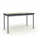 mesa para la enseñanza contemporánea / de HPL / con base de acero / rectangular