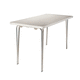 mesa contemporánea / de aluminio / con base de aluminio / rectangular