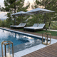 tumbona con sombrilla / contemporánea / de Batyline® / Sunbrella®
