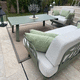 conjunto de jardin contemporáneo / de aluminio / de madera / Sunbrella®