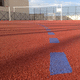 pavimento deportivo de exterior / de caucho / de poliuretano / para campo deportivo