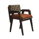 silla contemporánea / de interior / de tejido / con base de roble