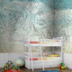 papel pintado contemporáneo / con motivos infantiles / aspecto tela / multicolor