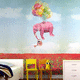 papel pintado contemporáneo / con motivos infantiles / aspecto tela / multicolor