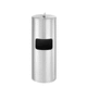 dispensador de toallitas con cubo basura / independiente / de acero inoxidable / para el sector profesional