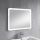 espejo para baño de pared / contemporáneo / cuadrado / con luz