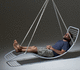 silla suspendida contemporánea / de exterior / de interior / de acero