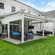 pérgola autoportante / adosada / suspendida / de aluminio