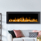 chimenea eléctrica / encastrable / adosada / Cara única