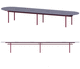 mesa de reuniones contemporánea / de madera / de melamina / de vidrio