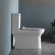 WC de pie / de cerámica / para uso residencial / cuadrado