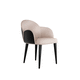 silla de comedor contemporánea / de interior / de terciopelo / con base metálica