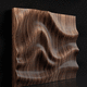 panel decorativo de contrachapado / de pared / 3D / con relieve