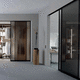 sistema corredero de aluminio / de puerta / para mueble / vertical
