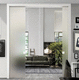 puerta de interior / de vidrio / de aluminio / corredera