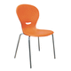 silla de conferencia contemporánea / de interior / de plástico / con base metálica