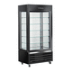 vitrina refrigerada para pastelería / de estantes / armario / negra
