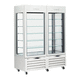 vitrina refrigerada de estantes / para comercio / para restaurante / blanca