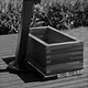 jardinera de madera / rectangular / contemporánea / para restaurante