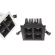 downlight empotrable de techo / LED / cuadrado / IP20