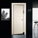 puerta insonorizada / de interior / de madera / de material laminado