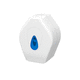 dispensador de papel higiénico de pared / de ABS / para rollos de 200 m / para el sector profesional