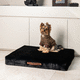 cama para perros de tejido / de pelaje sintético / beis / gris