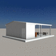 edificio prefabricado / de tipo bungalow / de acero / estructura metálica