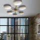 plafón contemporáneo / lineal / ovalado / de latón