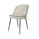 silla contemporánea / de tejido / con base de acero / tapizada