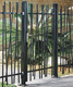 puerta para jardín de acero galvanizado / estructura metálica