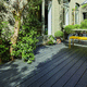 tarima de exterior de madera / de composite / aspecto madera / para el sector profesional