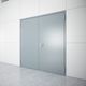puerta de interior / de acero galvanizado / de material laminado / abatible