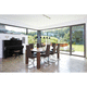 puerta-ventana oscilobatiente / de aluminio / con vidrio triple / de seguridad